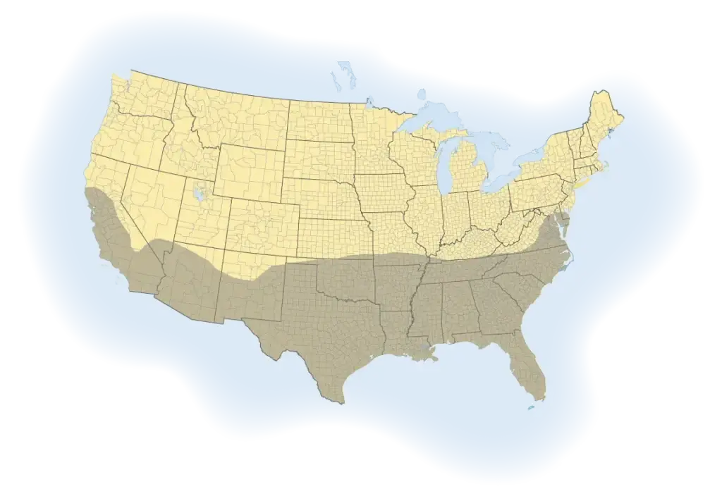 Emerald Zoysia Grass Map
