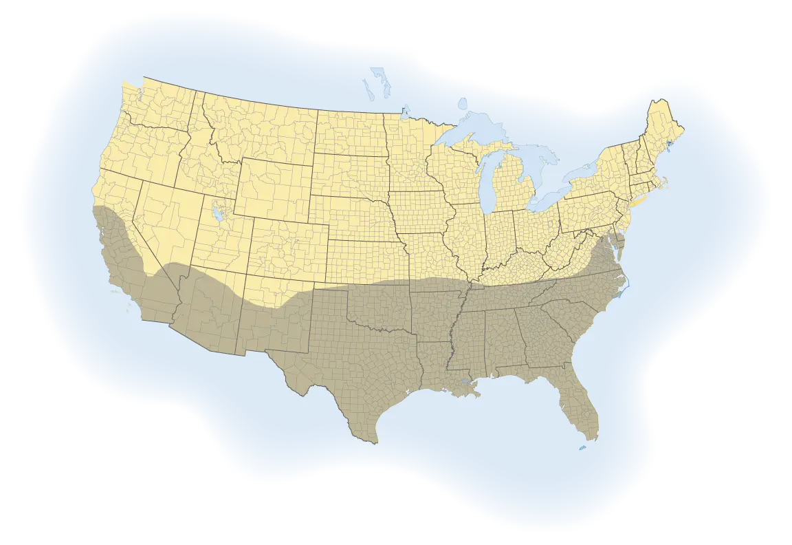 Emerald Zoysia Grass Map