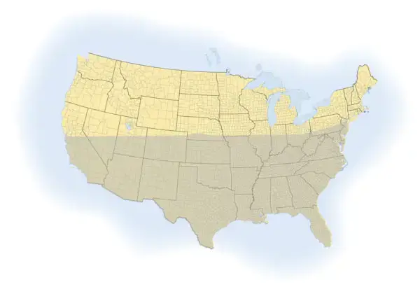Meyer Zoysia Grass Map